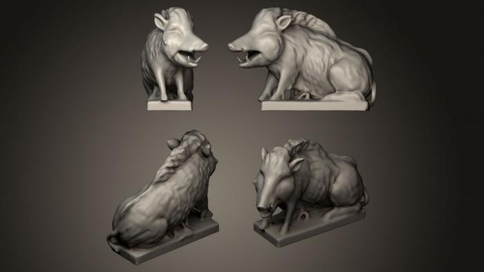 Animal figurines (STKJ_0492) 3D model for CNC machine